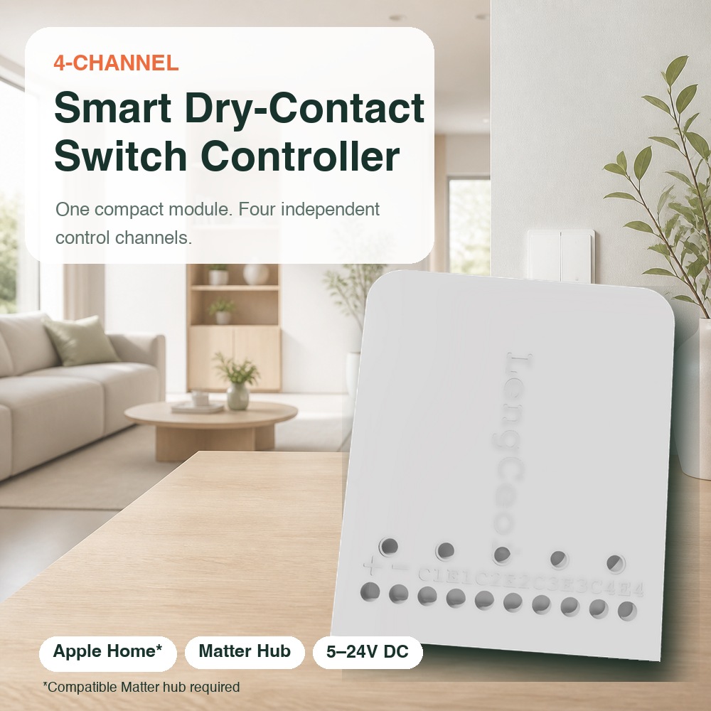 Smart Home Hub Samsung - 4채널 스마트 드라이 콘택트 스위치 컨트롤러