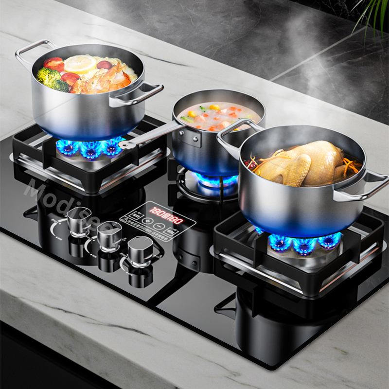 Smart Home Utensils - 빌트인 가스레인지 3구 스토브 듀얼 연료