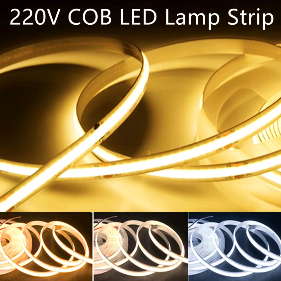 Smart Home Living Room - 1-5m COB LED 조명 스트립 220V