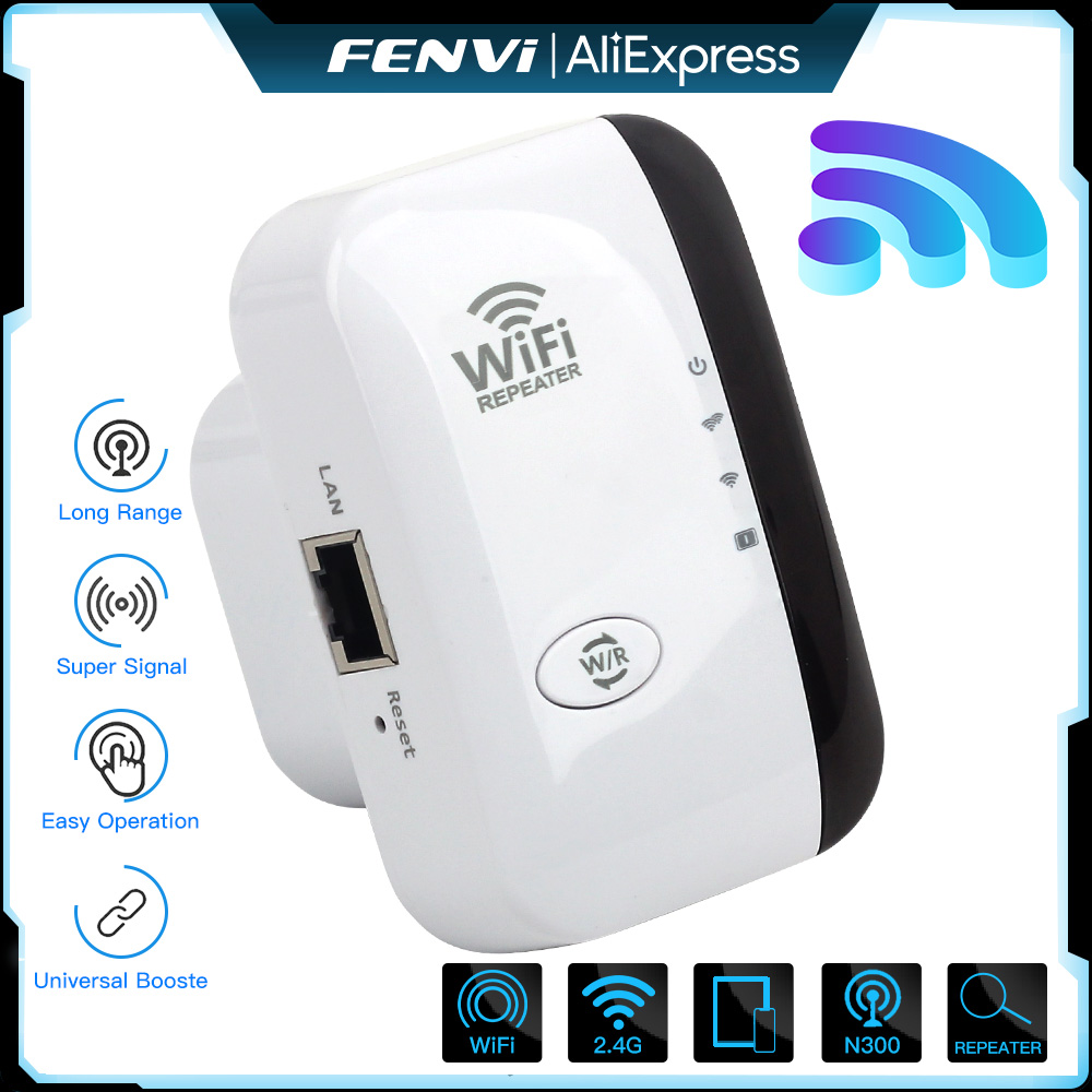Smart Home Network - FENVI 무선 WiFi 리피터 300Mbps 2.4Ghz