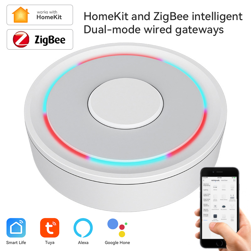 Smart Home Living - Tuya-ZigBee 스마트 게이트웨이 홈키트, 유선 무선
