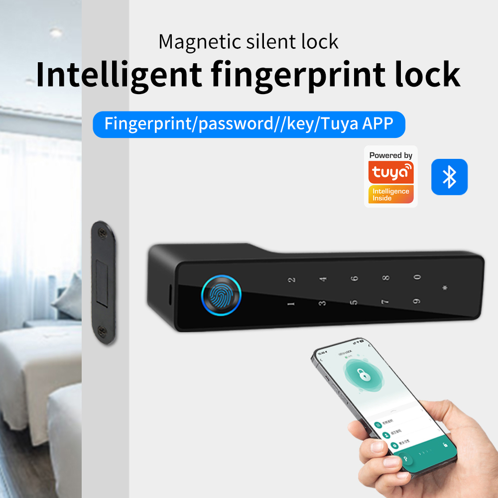 미니멀리스트 전자 지문 무음 도어락 투야 앱 지원 침실 - Smart Home News 리뷰 및 가격