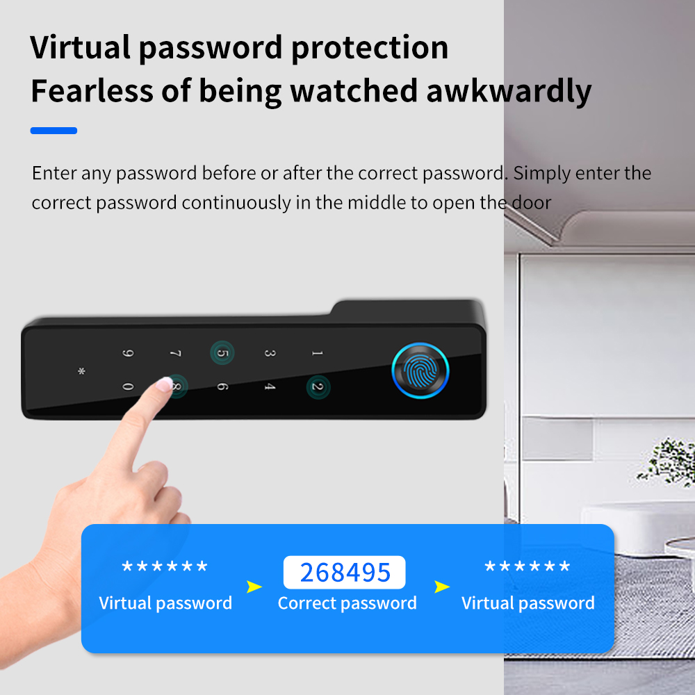 미니멀리스트 전자 지문 무음 도어락 투야 앱 지원 침실 - Smart Home News 리뷰 및 가격