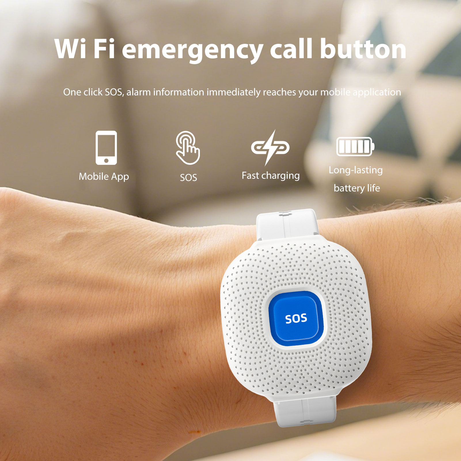 무선 호출기 버튼 WiFi 비상 알림 팔찌 스마트 간병 - Smart Elderly Home 리뷰 및 가격