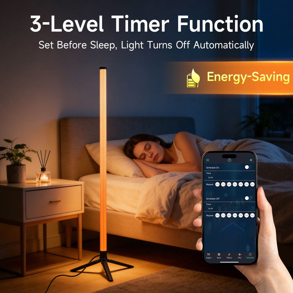 스마트 LED 플로어 램프 RGB 리모컨 & 앱 제어  - Smart Home Living Room 리뷰 및 가격