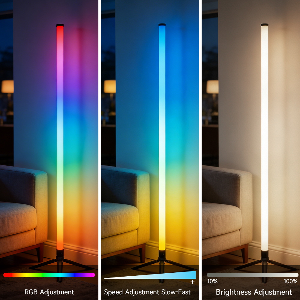 스마트 LED 플로어 램프 RGB 리모컨 & 앱 제어  - Smart Home Living Room 리뷰 및 가격