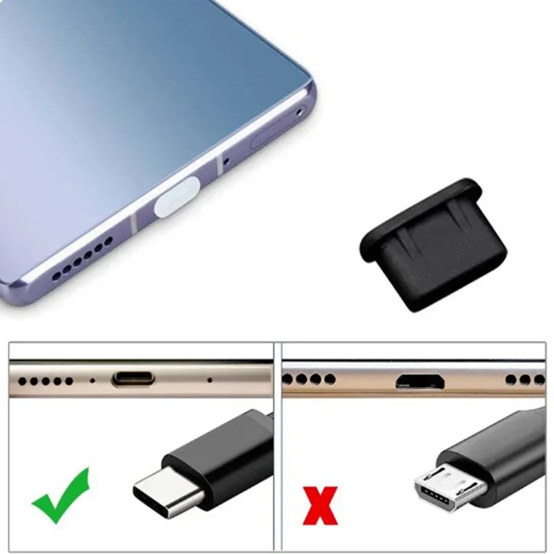 10-500Pcs USB 충전 포트 유형 C 먼지 플러 - Smart Home Xiaomi Kit 리뷰 및 가격