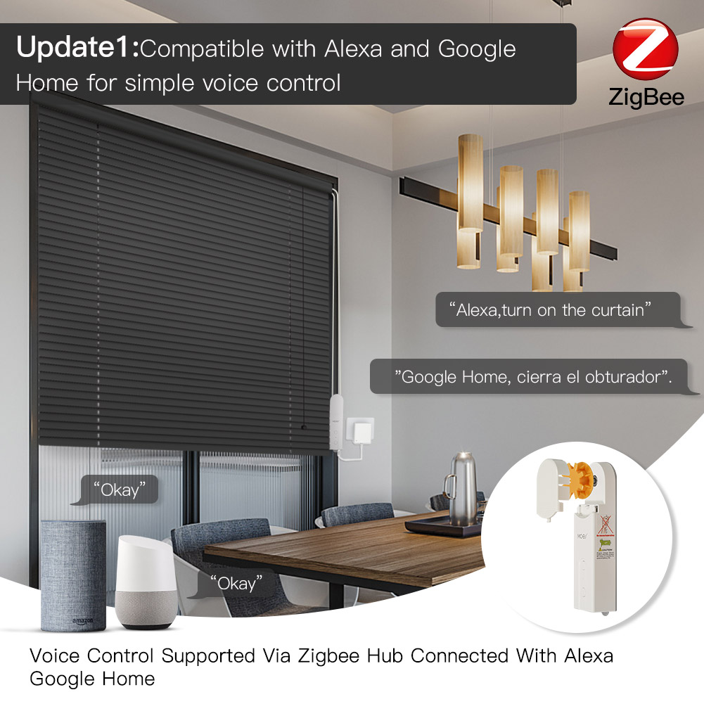 MOES ZigBee 스마트 DIY 전동 롤러 블라인드 - Smart Home Living 리뷰 및 가격