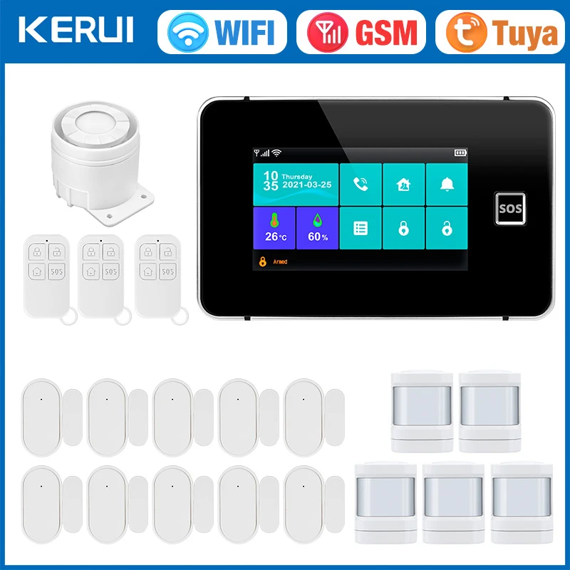 KERUI G60B WIFI GSM 경보 시스템 4.3 - Smart Home Project 리뷰 및 가격