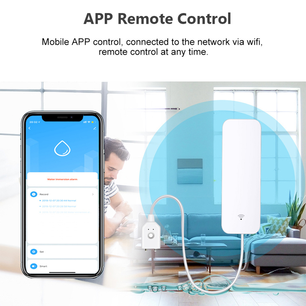 Tuya WiFi 누수 센서, 누수 감지기, Smart - Smart Home Network 리뷰 및 가격