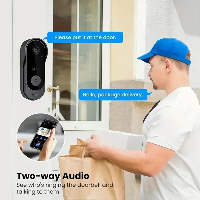 비디오 HD 무선 방수 도어벨 카메라, 야간 투시 및  - Smart Home Project 리뷰 및 가격