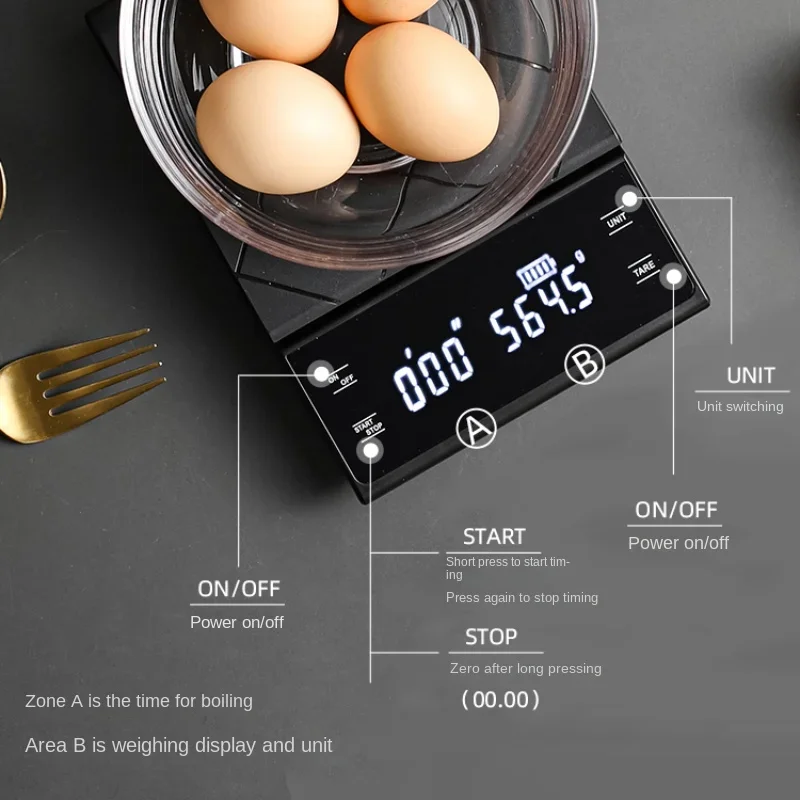 USB 충전식 주방 커피 저울 타이머 LED 디지털 온 - Smart Home Utensils 리뷰 및 가격