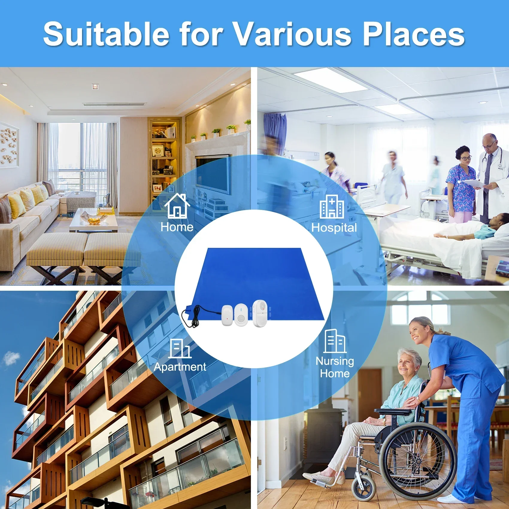 뉴 데이테크 스마트 무선 침대 알람, 노인 낙상 경보  - Smart Elderly Home 리뷰 및 가격