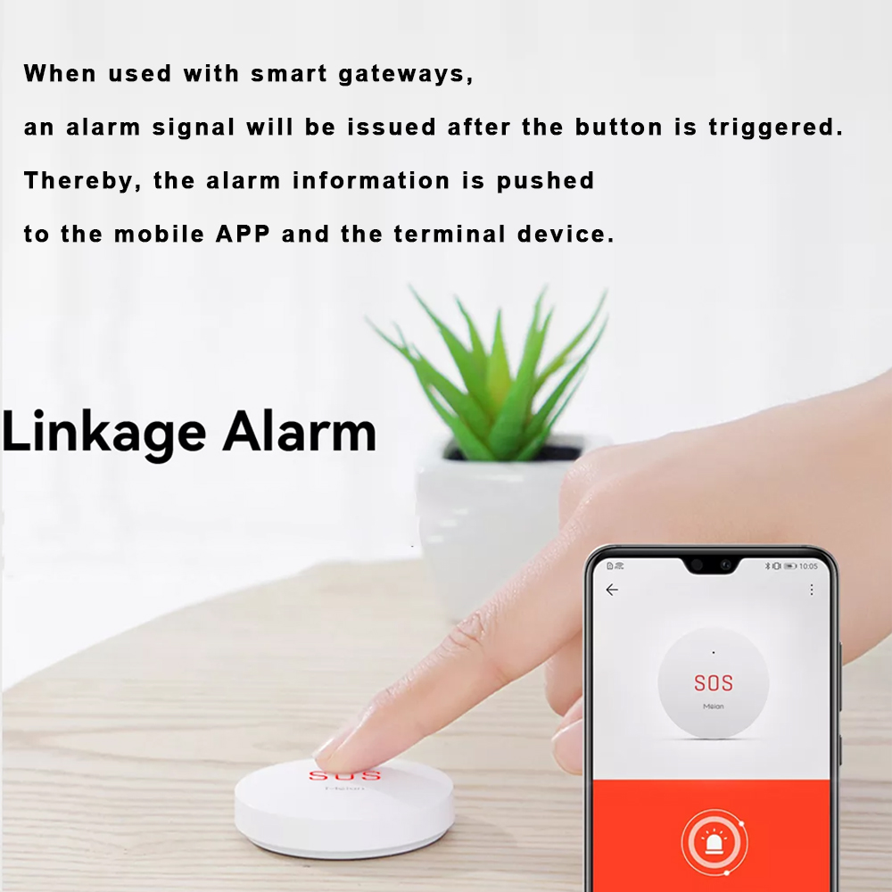 Zigbee 투야 SOS 비상 버튼, 홈 보안 경보 시 - Smart Home Living 리뷰 및 가격