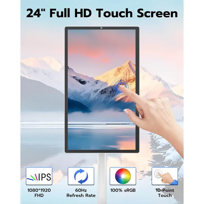 24인치 안드로이드 스마트 TV 휴대용 LED 모니터  - Smart Home Living 리뷰 및 가격