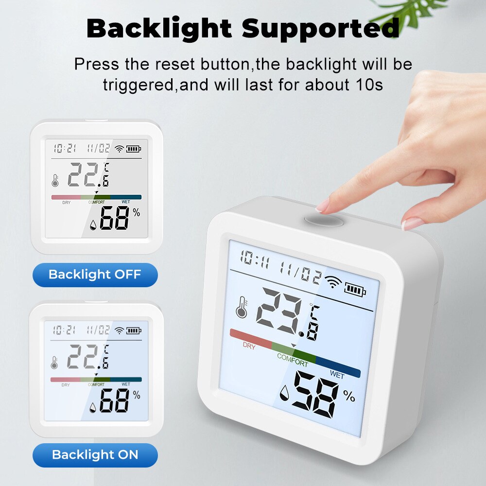 투야 지그비 스마트 홈 온도 습도 센서, 백라이트 LC - Smart Home Living 리뷰 및 가격