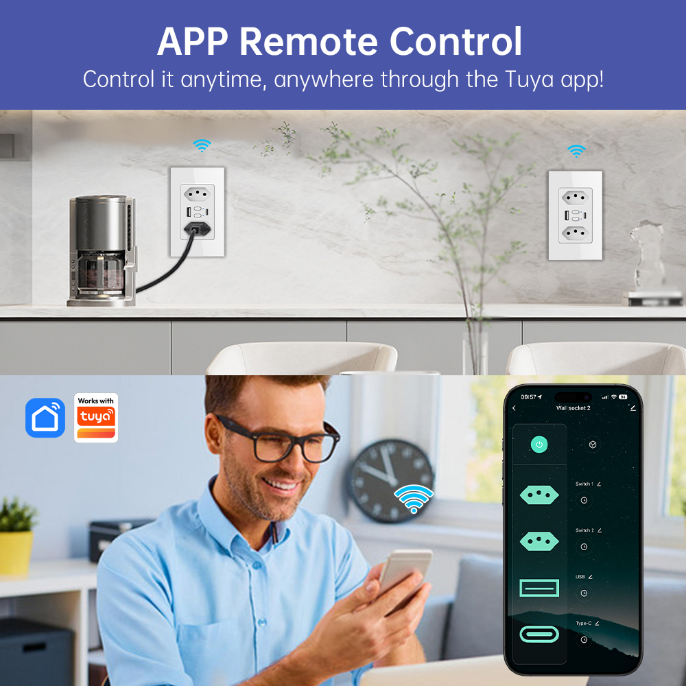 MANHOT Wifi 스마트 브라질 소켓 스위치(USB - Smart Home Network 리뷰 및 가격