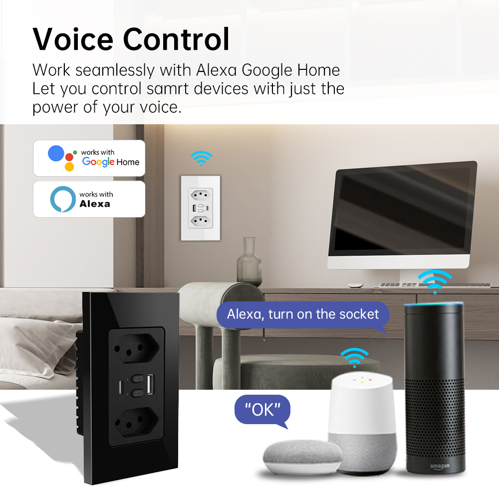 MANHOT Wifi 스마트 브라질 소켓 스위치(USB - Smart Home Network 리뷰 및 가격