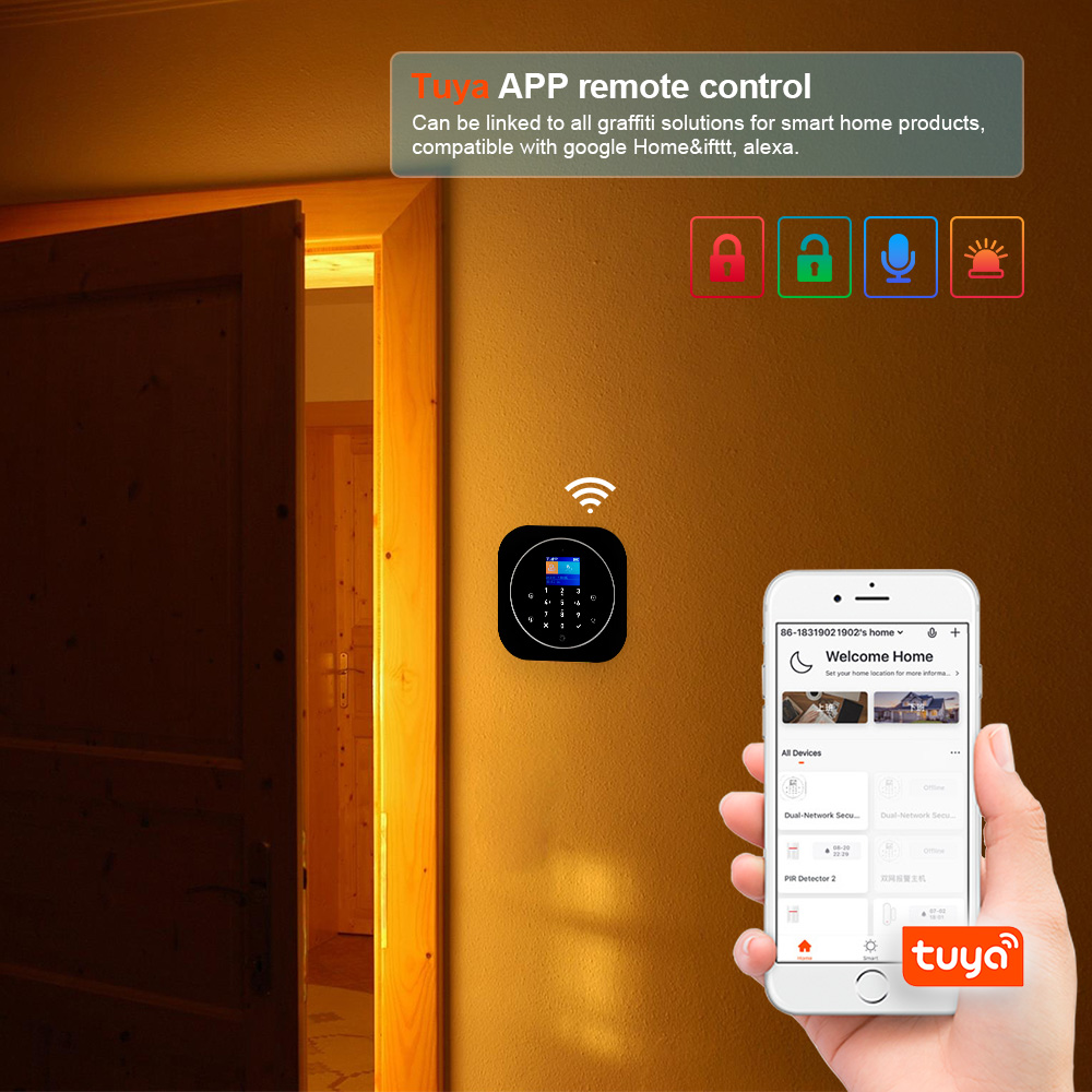 KERUI G12 무선 Tuya 홈 경보 시스템 키트  - Home Automation Kit 리뷰 및 가격