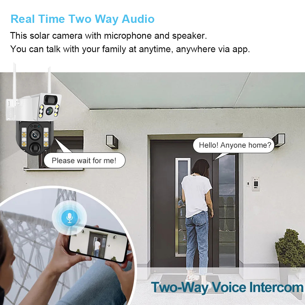 와이파이 4G 태양광 IP CCTV 감시 카메라, 야외 - Smart Home Network 리뷰 및 가격