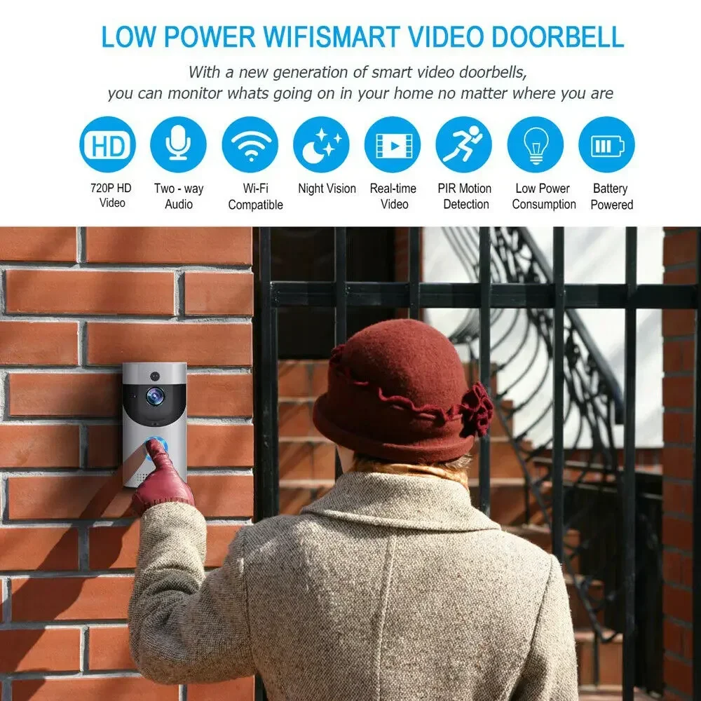 720P HD 스마트 홈 무선 와이파이 초인종 카메라, - Smart Home News 리뷰 및 가격