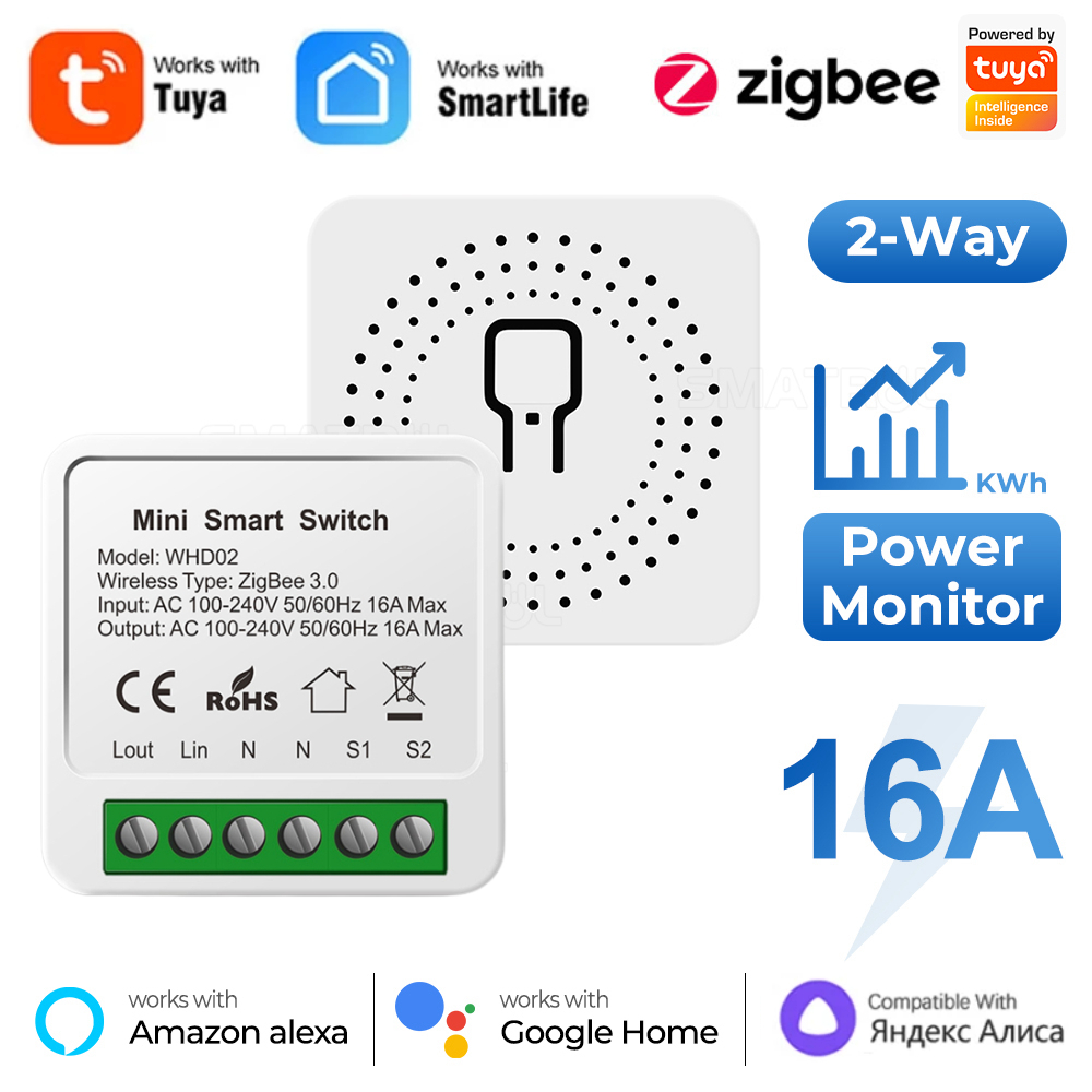 Zigbee 와이파이 스마트 스위치 전원 모니터 포함, - Smart Home Improvement 리뷰 및 가격