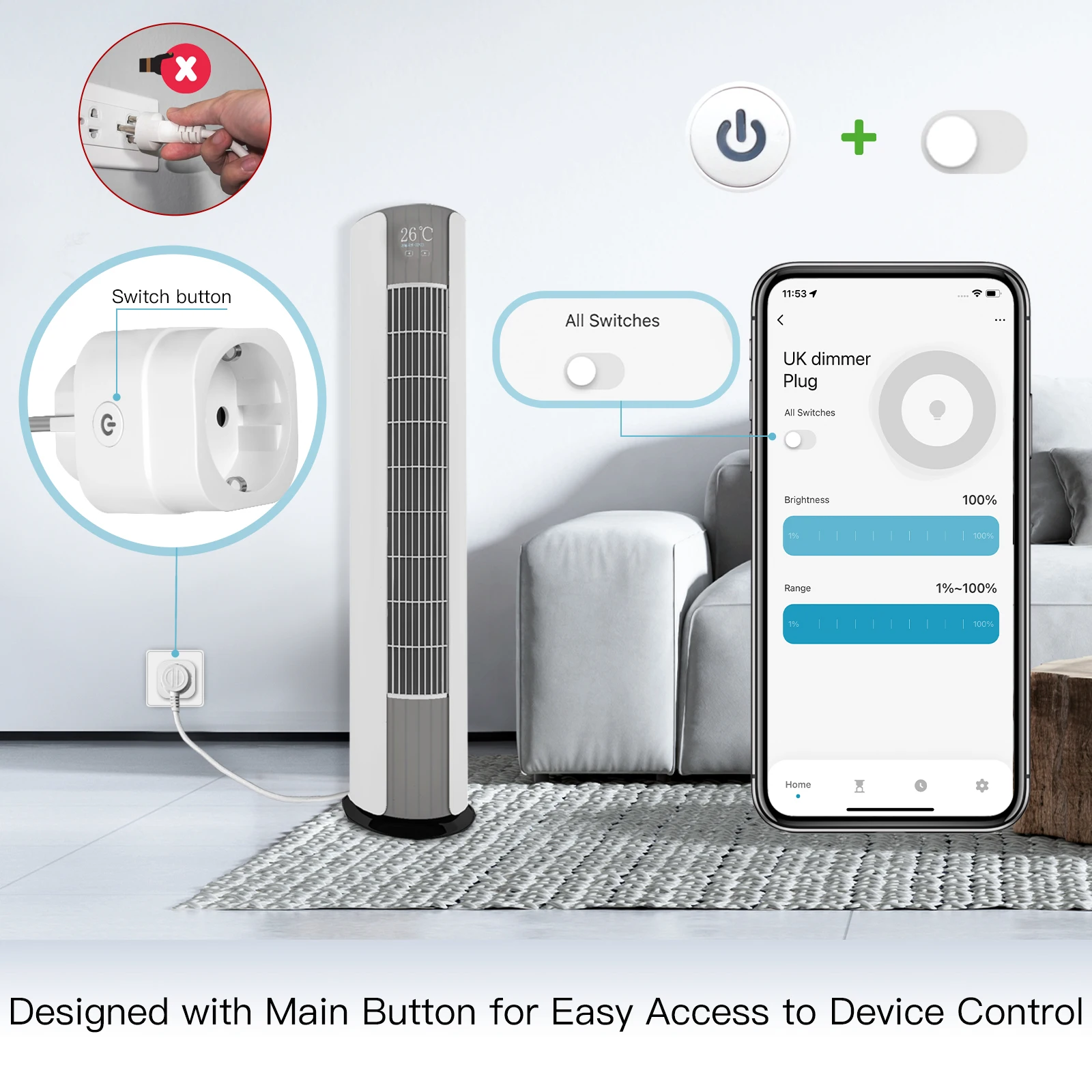 MOES Tuya WiFi 스마트 플러그 디밍 가능 전 - Smart Home Network 리뷰 및 가격
