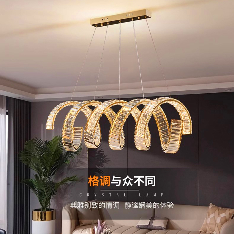 현대적인 가정 장식 거실용 스마트 크리스탈 펜던트 조명 - Smart Home Living 리뷰 및 가격