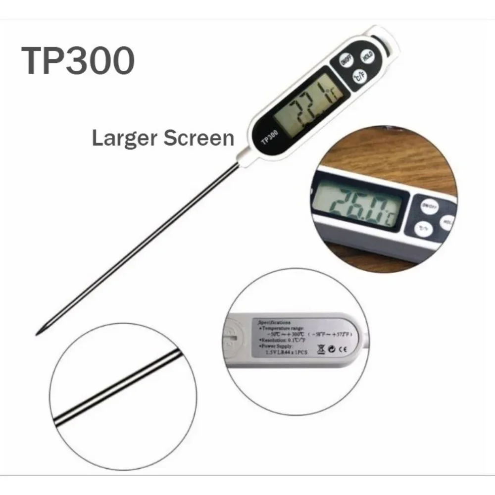 식품 온도계 TP300 디지털 주방용 물/기름 온도계, - Smart Home Utensils 리뷰 및 가격
