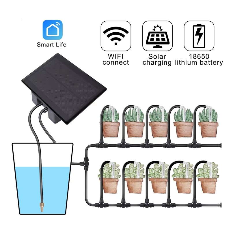WIFI 태양 자동 급수 기계 키트 모바일 App 원격 - Smart Home Improvement 리뷰 및 가격