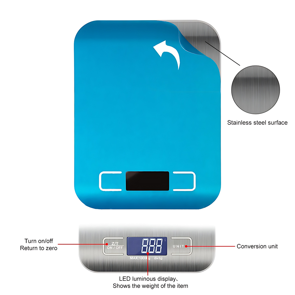 5kg/10kg 스테인레스 스틸 전자 저울 주방 저울  - Smart Home Utensils 리뷰 및 가격