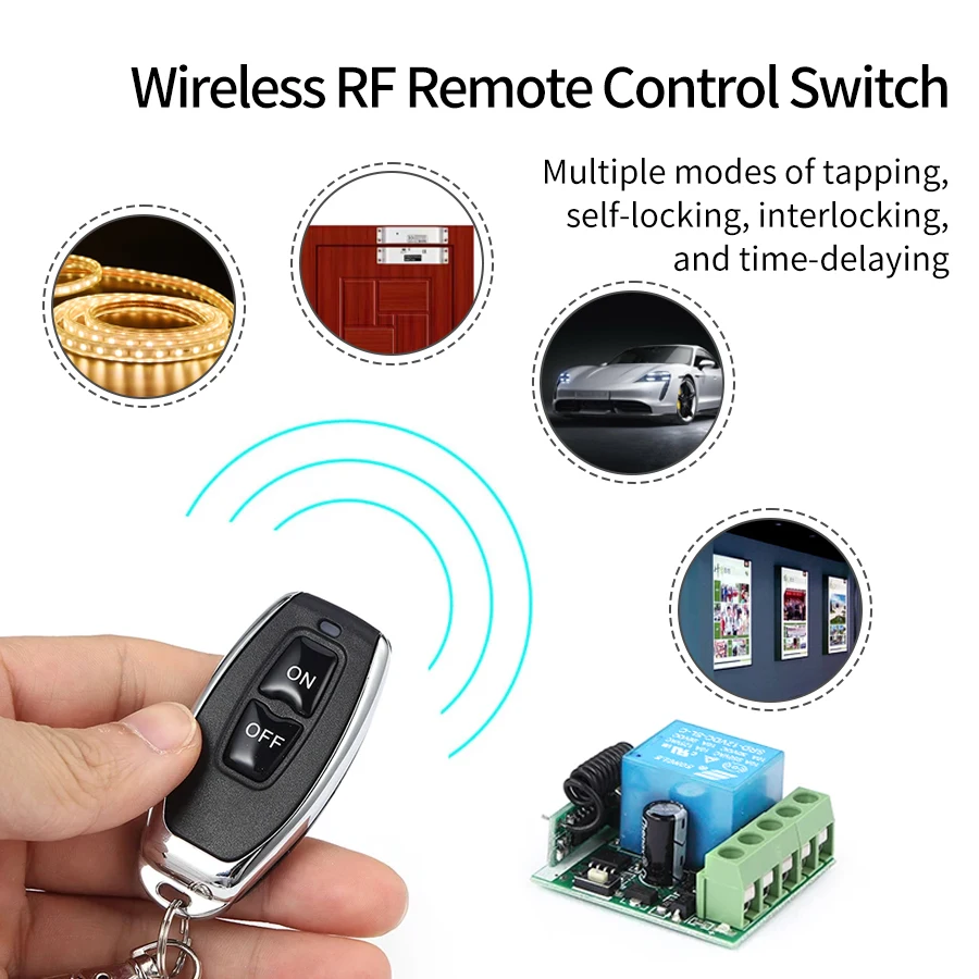 DC12V 1CH 10A 릴레이 수신기 송신기 차고 문 - Smart Home Villa 리뷰 및 가격