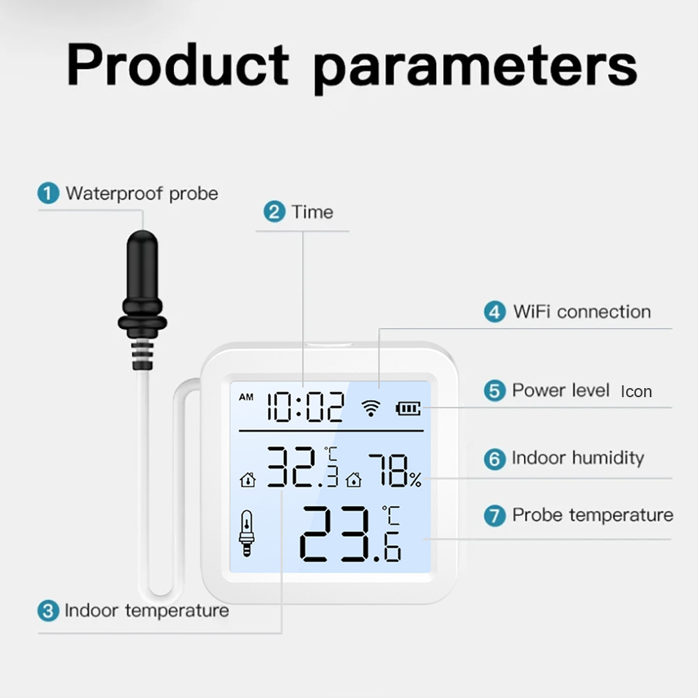 외부 프로브가 있는 WiFi 습도 온도 센서, 실내/실 - Smart Home News 리뷰 및 가격