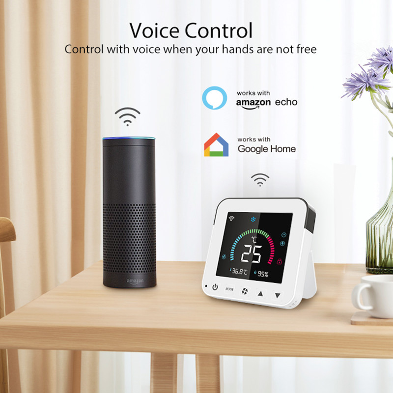 Tuya WiFi 스마트 에어컨 LCD 터치 스크린 U - Smart Home Improvement 리뷰 및 가격
