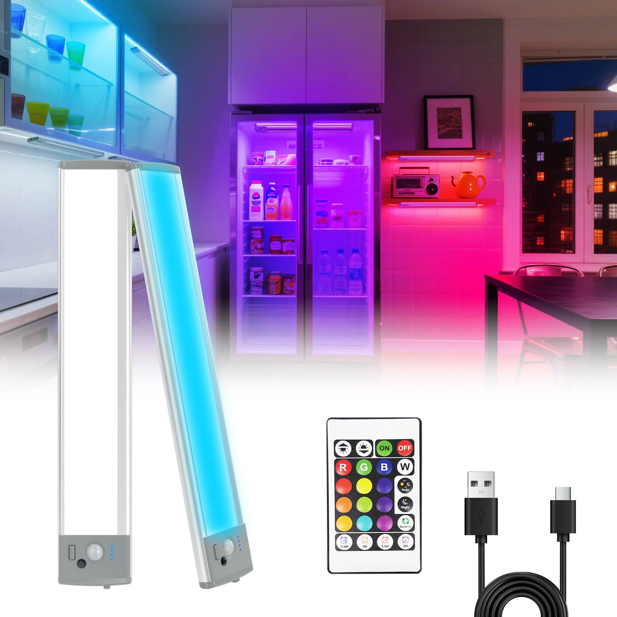 스마트 충전식 컬러 조명, 리모컨 야간 조명, 캐비닛  - Smart Home Living 리뷰 및 가격