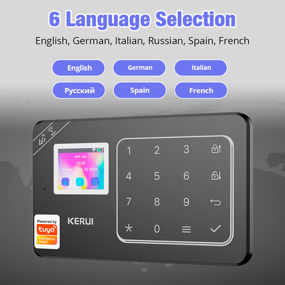 KERUI GSM 4G WiFi 알람 보안 시스템 가정 - Home Automation Kit 리뷰 및 가격