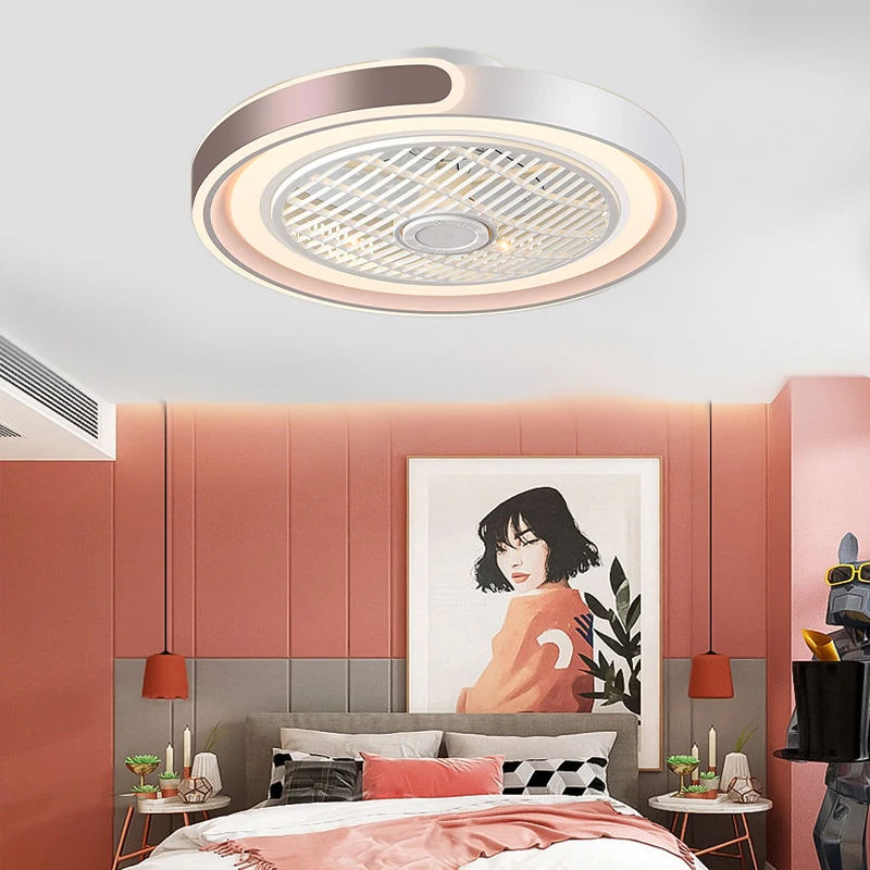 새로운 스마트 팬 조명 거실 침실 식당 조용한 서재 눈 - Smart Home Living Room 리뷰 및 가격